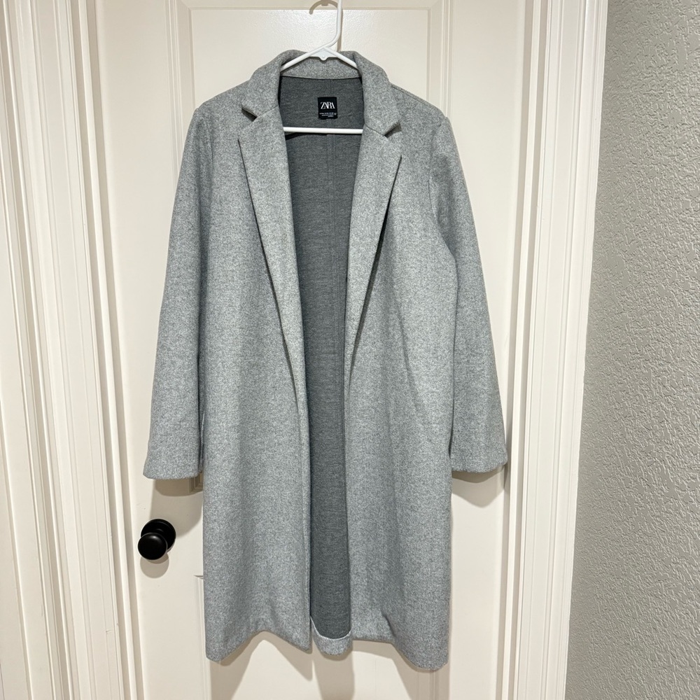 Zara grey trench coat